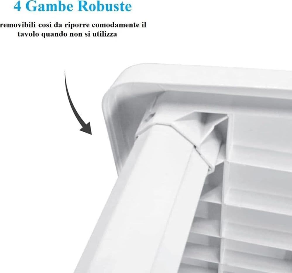 TAVOLO DESIGN OVALE BIANCO FARO IN POLIPROPILENE RESISTENTE 137 X 85 X 72 CM 008943 in Tavoli standard Trade Shop italia - Napoli, commercioVirtuoso.it