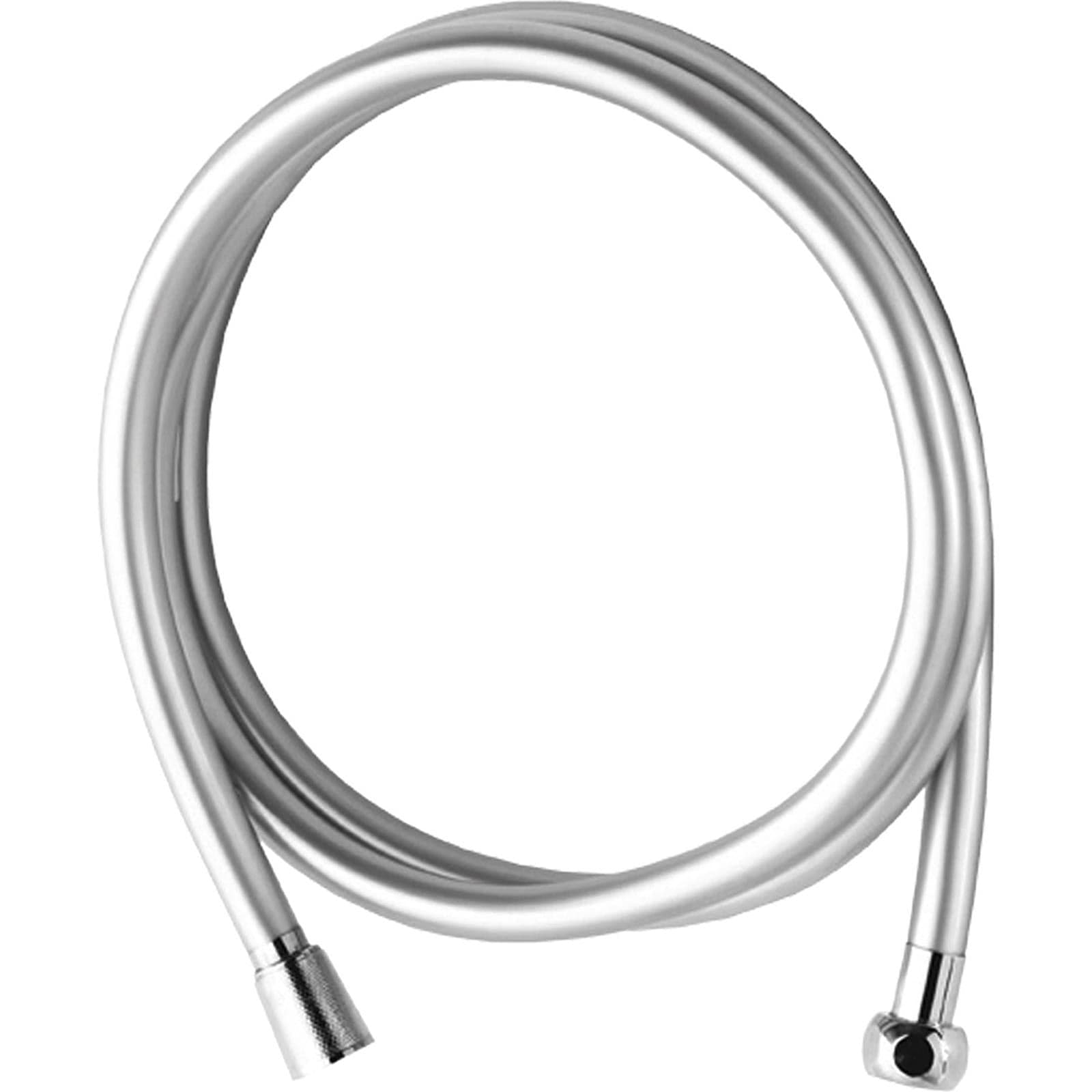 Tubo doccia 2 mt tubi doccie 200 cm pvc resistente alta durata flessibile grigio - 3