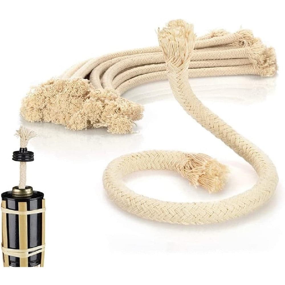 SET 12 CONFEZIONI DA 8PZ STOPPINI PER TORCE FIACCOLE DA GIARDINO GRN14 RICAMBI 013456