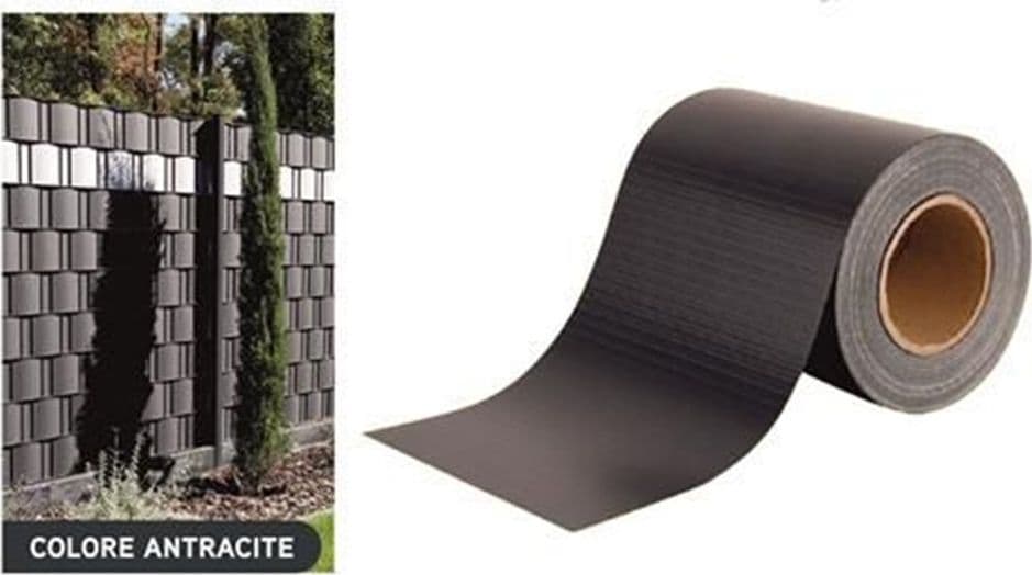 FRANGIVISTA ROTOLO GRIGIO PVC PER BALCONI RINGHIERE RECINZIONI PROTEZIONE 19CMX35MT 77585 in Schermi divisori e protettivi per giardino Trade Shop italia - Napoli, commercioVirtuoso.it