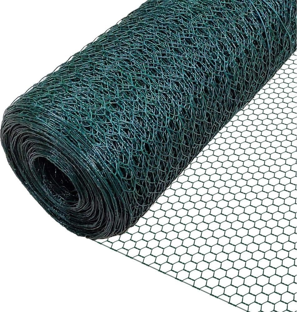 SET 3PZ RETE METALLICA PLASTIFICATA 0.5X3MT MAGLIA ESAGONALE 19MM RECINZIONE 020245