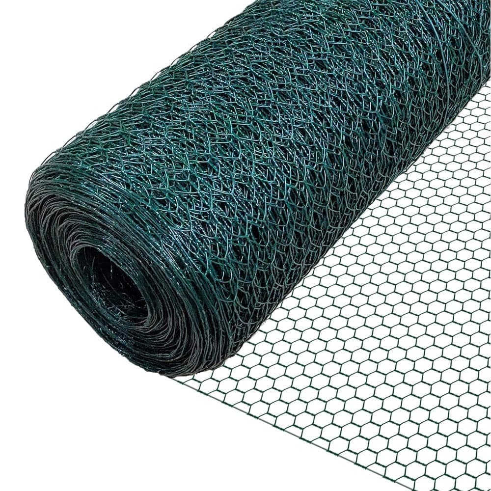 Set 3pz Rete Metallica Plastificata 0.5x3mt Maglia Esagonale 19mm Recinzione 020245