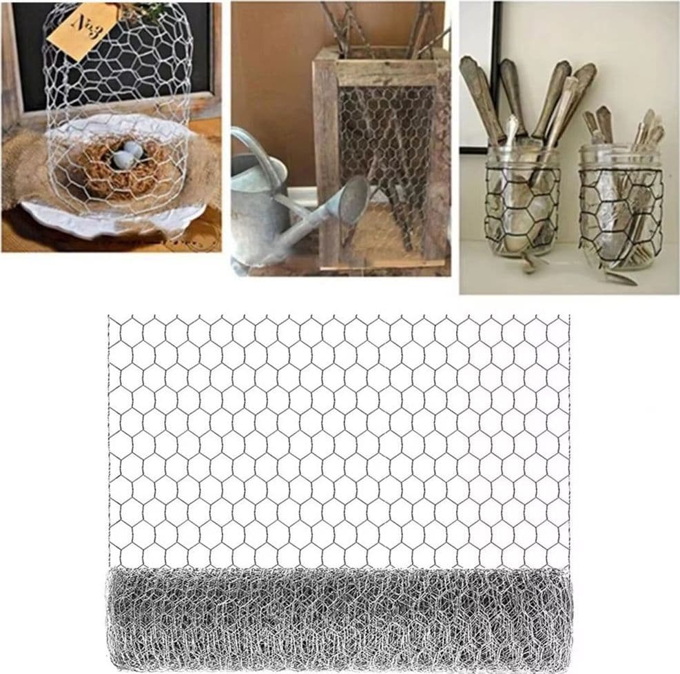 SET 3PZ RETE METALLICA ZINCATA MAGLIA ESAGONALE 0.5X3MT RECINZIONE PROTEZIONE 020253 in Recinzioni per pollaio Trade Shop italia - Napoli, commercioVirtuoso.it