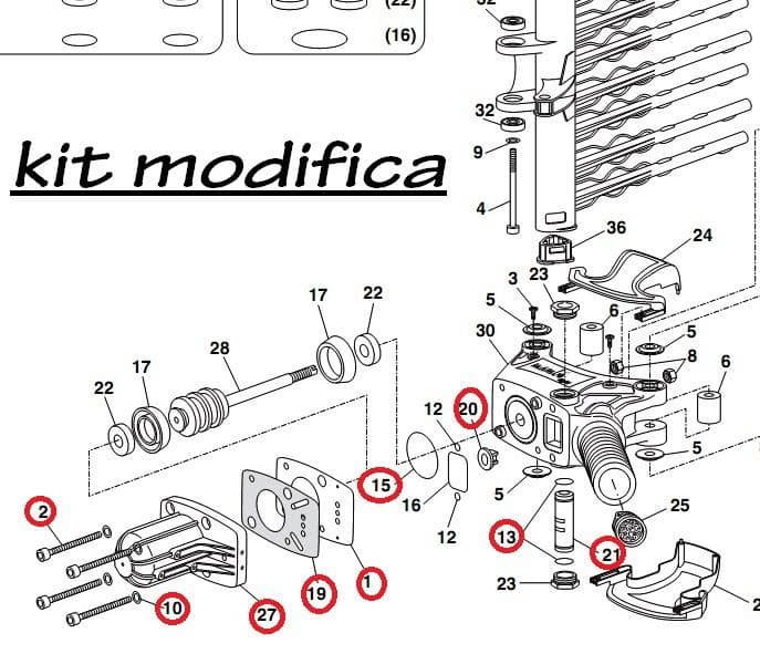 Kit di modifica completo per cilindro abbacchiatore Zanon Mambo Light-Speed in Reti protettive La Zappa - Altamura, commercioVirtuoso.it