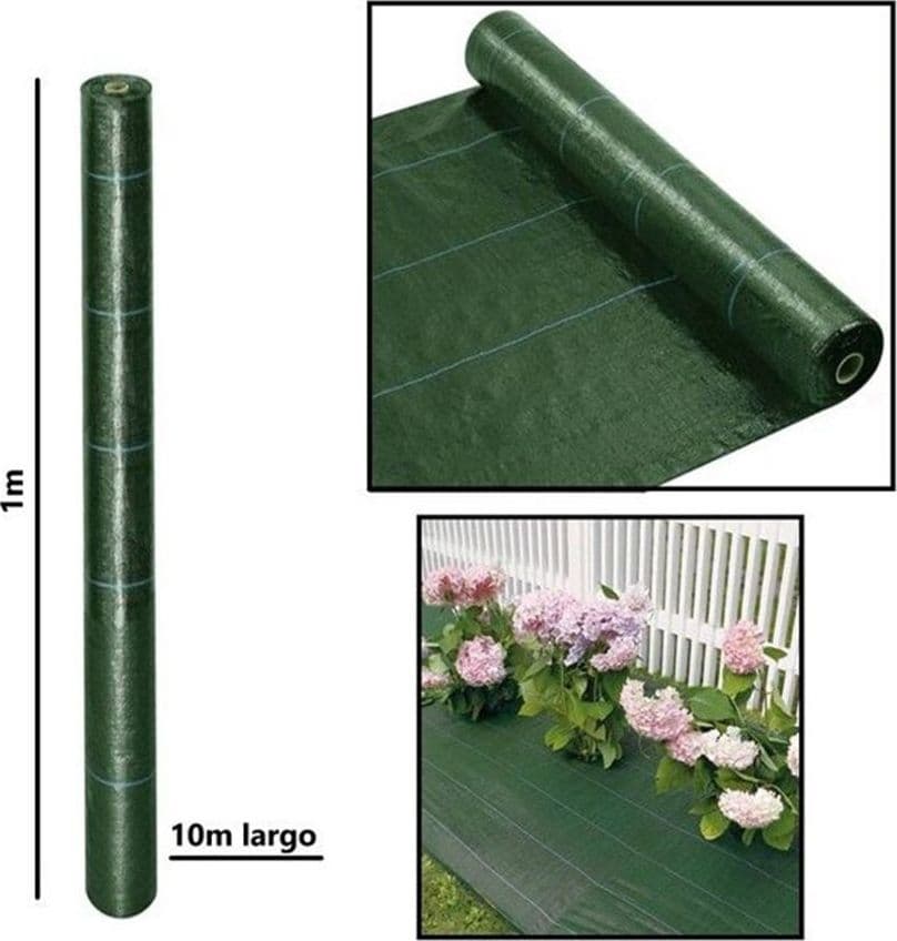 SET 3PZ RETE TELO PACCIAMATURA ANTI ERBA ORTO GIARDINO SERRA 1X10MT RESISTENTE 222251 in Barriere di tessuto per erbacce Trade Shop italia - Napoli, commercioVirtuoso.it