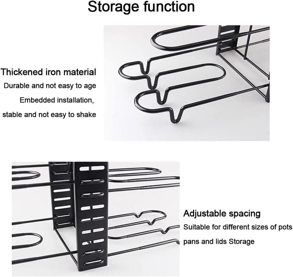 ORGANIZZATORE ESTENSIBILE REGOLABILE PER PENTOLE PADELLE A 8 LIVELLI ORGANIZER CUCINA in Porta padelle e pentole Trade Shop italia - Napoli, commercioVirtuoso.it