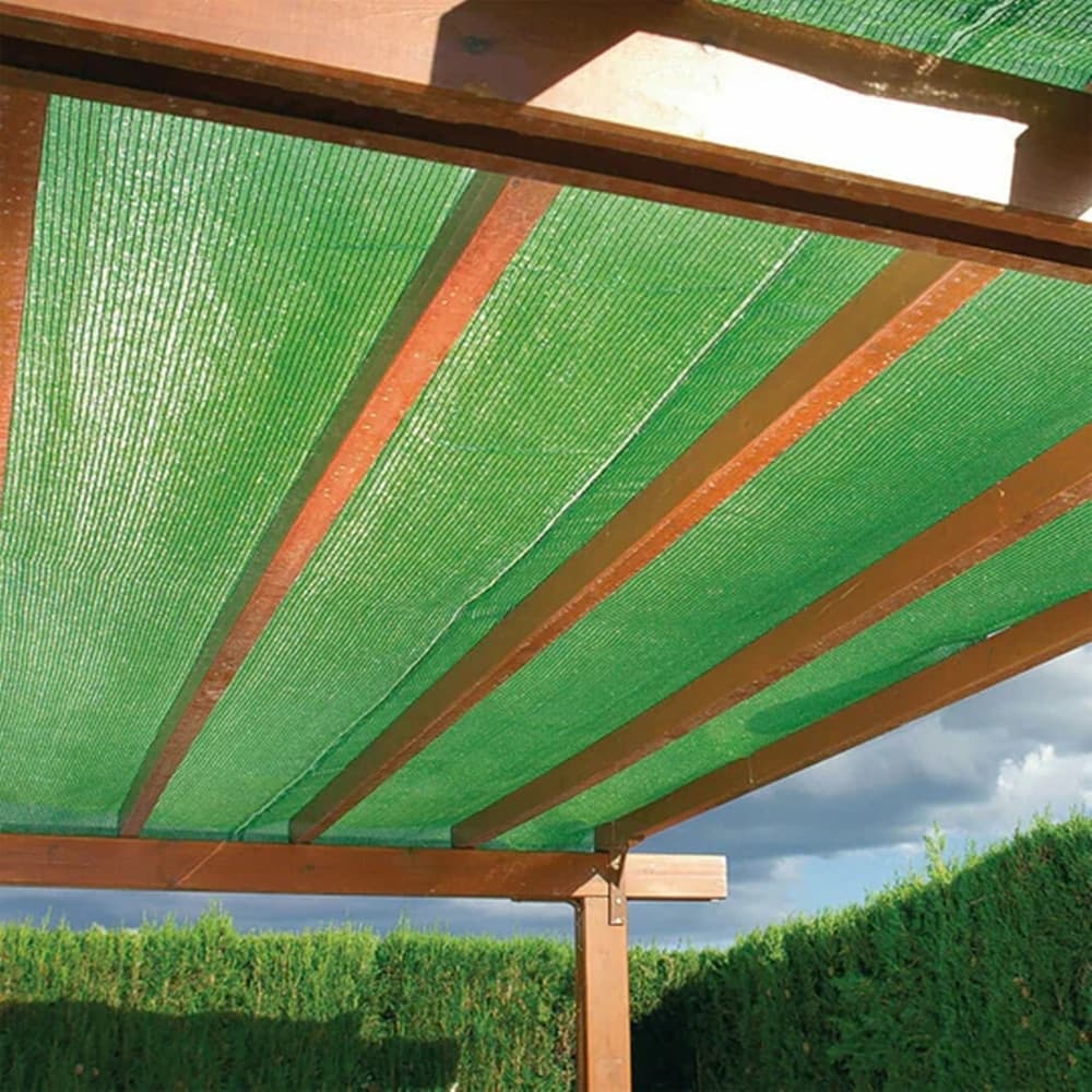 SET 2PZ RETE TELO OMBREGGIANTE DI COPERTURA VERDE 2X5MT PARASOLE GIARDINO ESTERNI 230745 in Reti protettive Trade Shop italia - Napoli, commercioVirtuoso.it