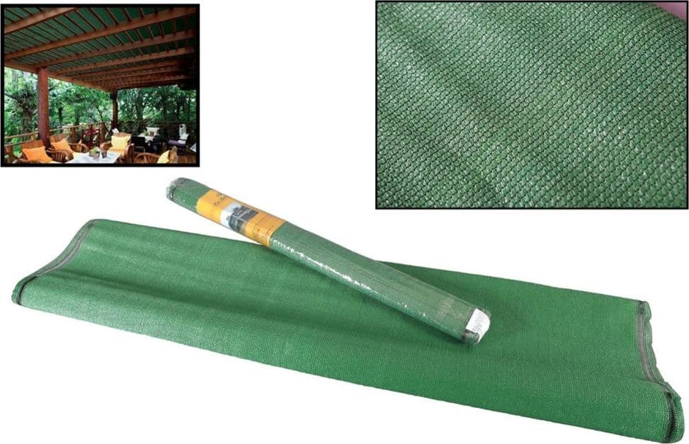 RETE OMBREGGIANTE SCHERMANTE VERDE 1.5X5MT PER PROTEZIONE GIARDINI TERRAZZE 134701 in Vele parasole Trade Shop italia - Napoli, commercioVirtuoso.it