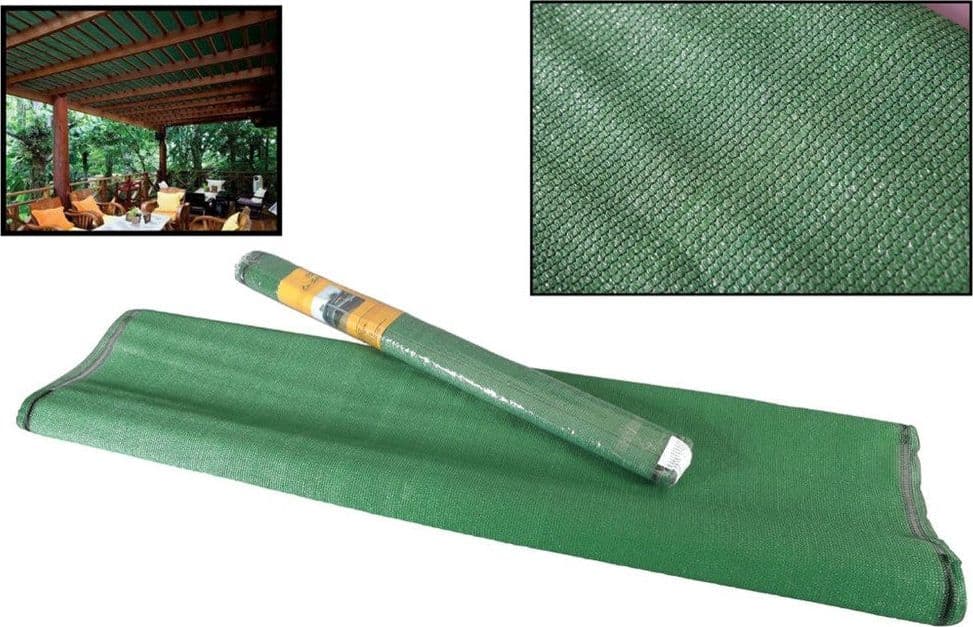 RETE OMBREGGIANTE SCHERMANTE VERDE 2 X 5 MT PER PROTEZIONE GIARDINI TERRAZZE 134702 in Schermi divisori e protettivi per giardino Trade Shop italia - Napoli, commercioVirtuoso.it