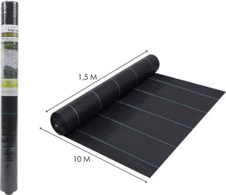RETE ANTI ERBA TELO PACCIAMATURA PER ORTO GIARDINO SERRA 1.5X10MT RESISTENTE 023297 in Barriere di tessuto per erbacce Trade Shop italia - Napoli, commercioVirtuoso.it