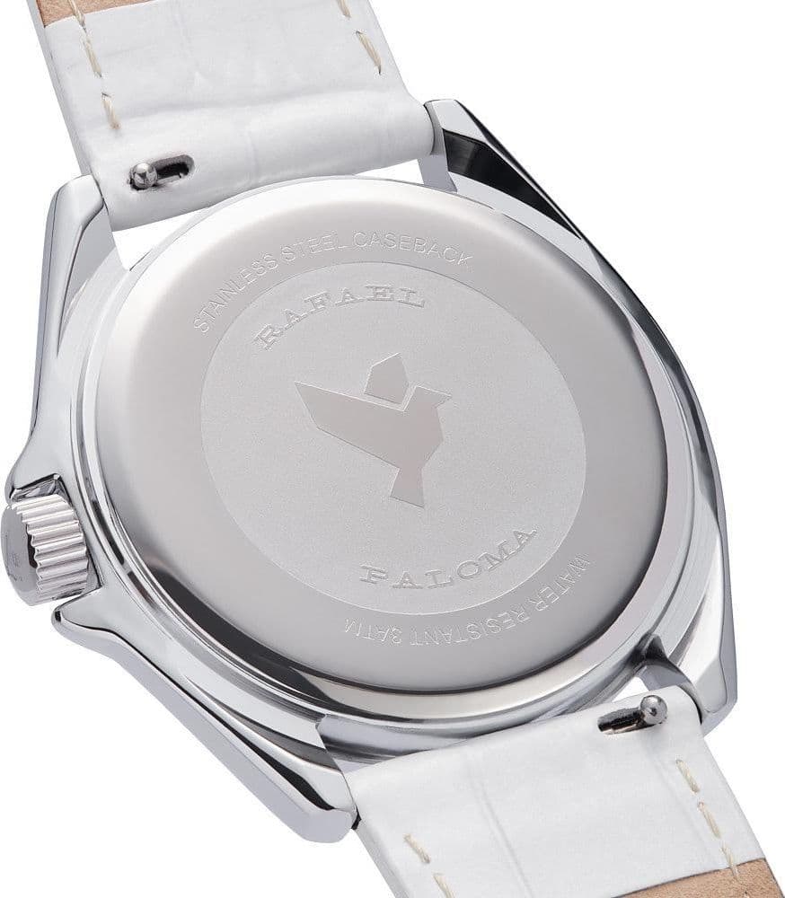RAFAEL PALOMA OROLOGIO BILBAO + CINTURINO BIANCO in Cinturini Alba Gioielli - Casoria, commercioVirtuoso.it