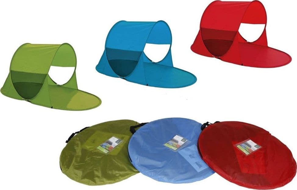 TENDA DA CAMPEGGIO CON PARASOLE STUOIA SPIAGGIA PORTATILE 220 X 120 X 110 CM 016570 - 6