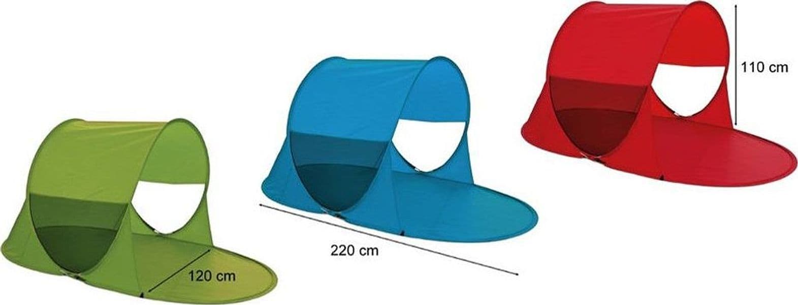 TENDA DA CAMPEGGIO CON PARASOLE STUOIA SPIAGGIA PORTATILE 220 X 120 X 110 CM 016570 in Tende istantanee Trade Shop italia - Napoli, commercioVirtuoso.it