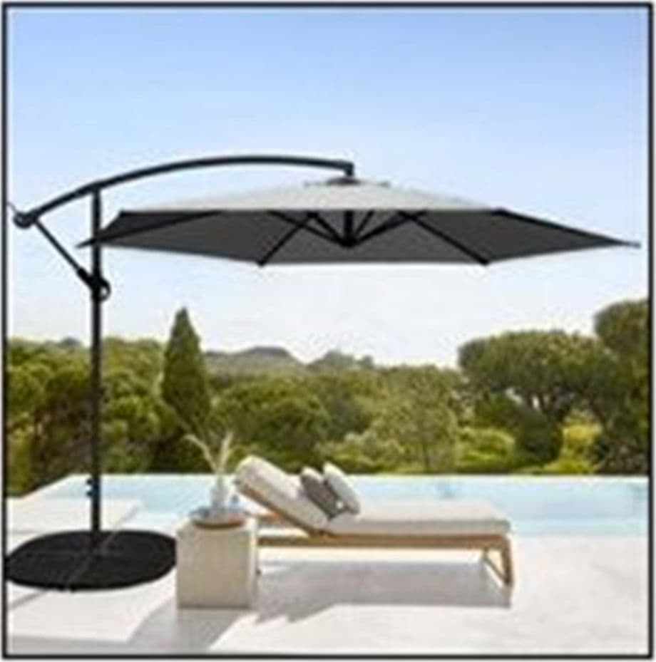 OMBRELLONE DECENTRATO PARASOLE BALCONE DA GIARDINO SPIAGGIA Ø3MT CON BASE 206428 in Ombrelloni Trade Shop italia - Napoli, commercioVirtuoso.it