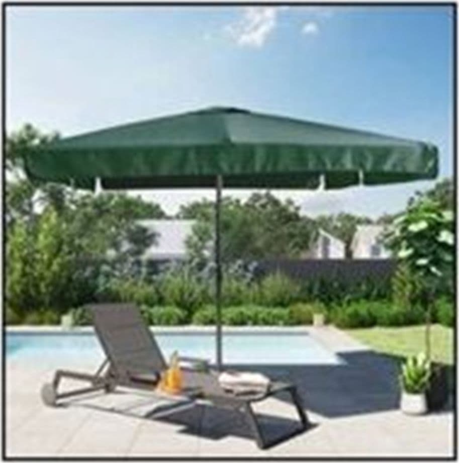 OMBRELLONE DA GIARDINO ESTERNO BALCONE TERRAZZO VERDE 3X2 MT CON MANOVELLA 223220 in Ombrelloni Trade Shop italia - Napoli, commercioVirtuoso.it