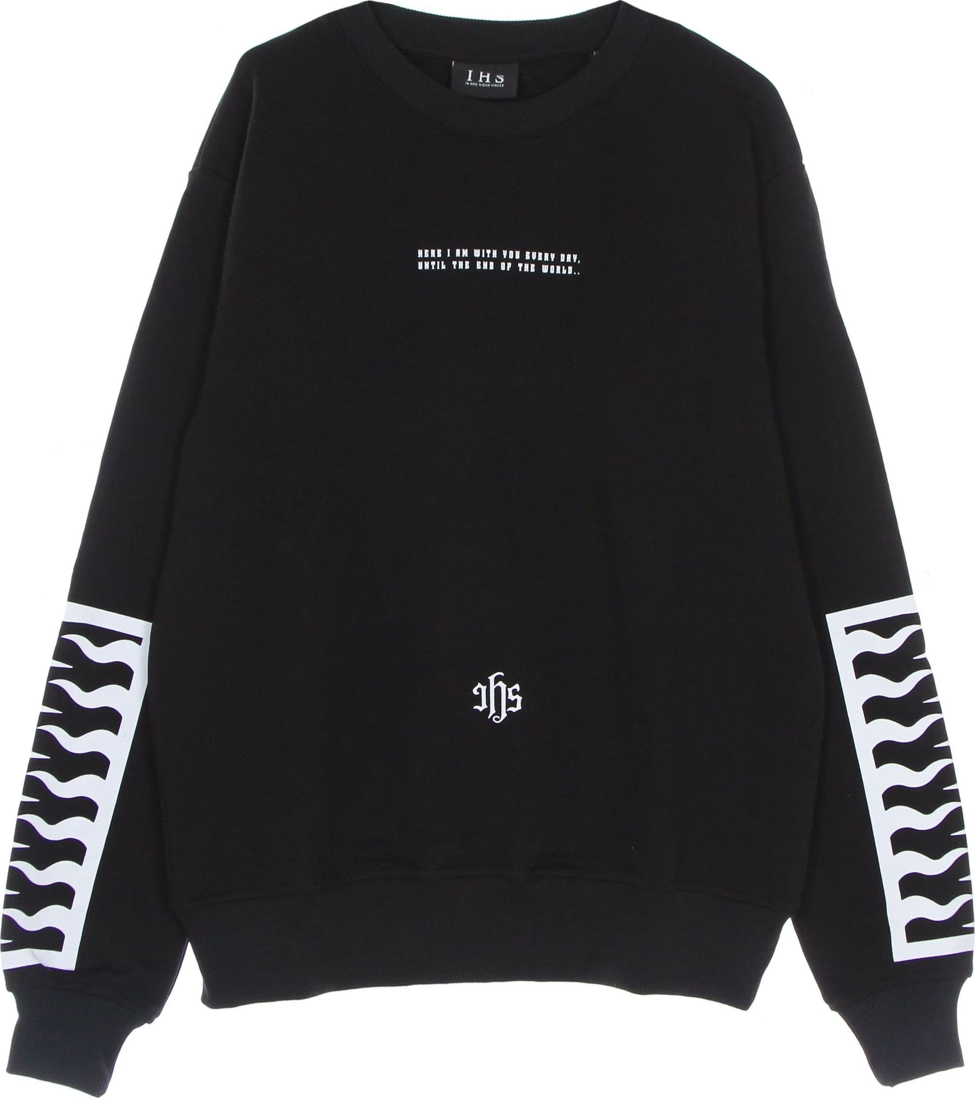 IHS Felpa Leggera Girocollo Uomo Arcangelo Sweatshirt Black