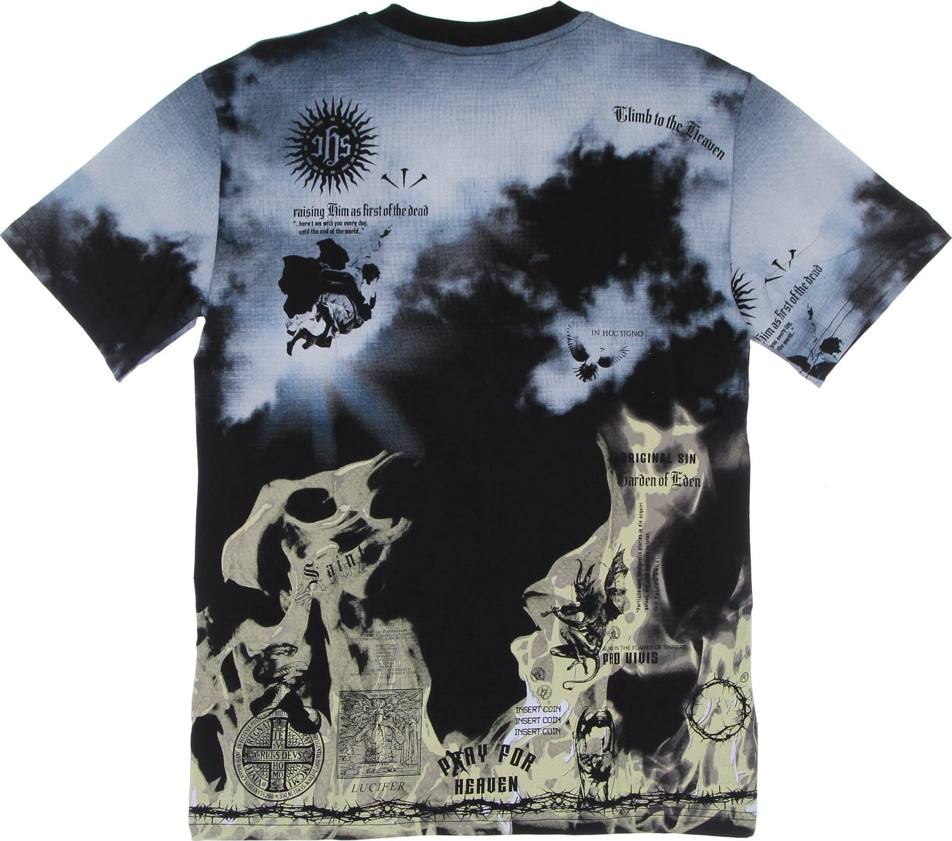 IHS Maglietta Uomo Clouds &amp; Flames Tee Black/multi da uomo in T-shirt Drestige - Casamassima, commercioVirtuoso.it
