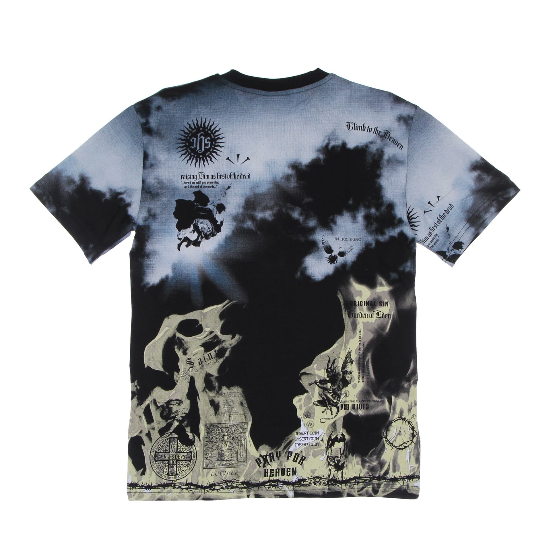 IHS Maglietta Uomo Clouds &amp; Flames Tee Black/multi da uomo in T-shirt Drestige - Casamassima, commercioVirtuoso.it