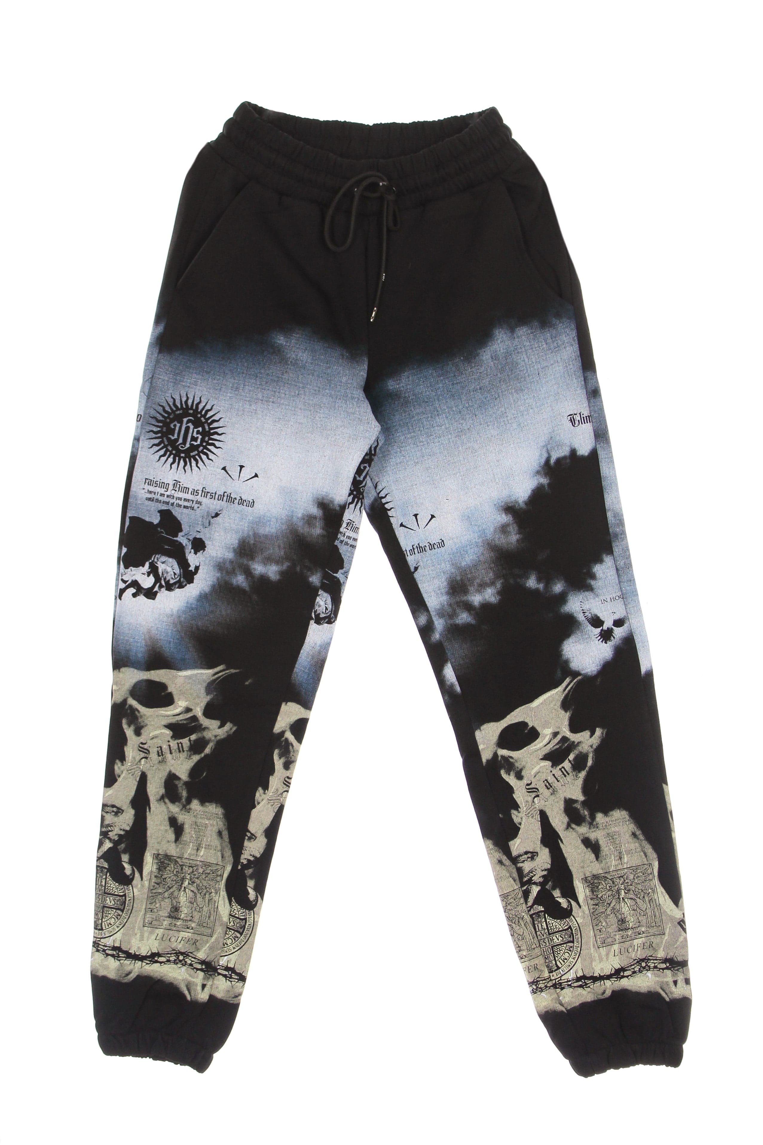IHS Pantalone Tuta Leggero Uomo Clouds &amp; Flames Jogger Black/multi da uomo in Pantaloni sportivi Drestige - Casamassima, commercioVirtuoso.it