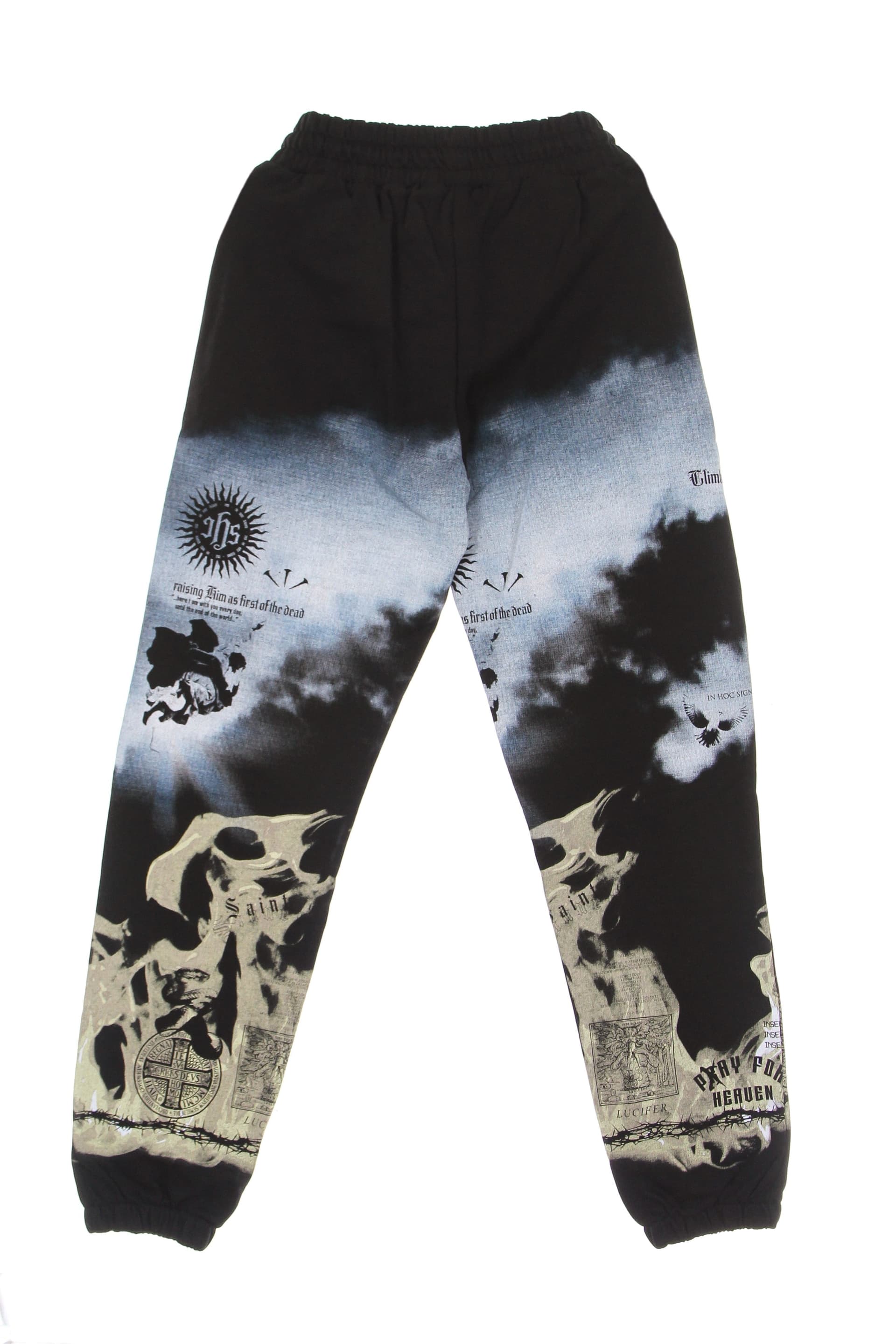 IHS Pantalone Tuta Leggero Uomo Clouds &amp; Flames Jogger Black/multi da uomo in Pantaloni sportivi Drestige - Casamassima, commercioVirtuoso.it