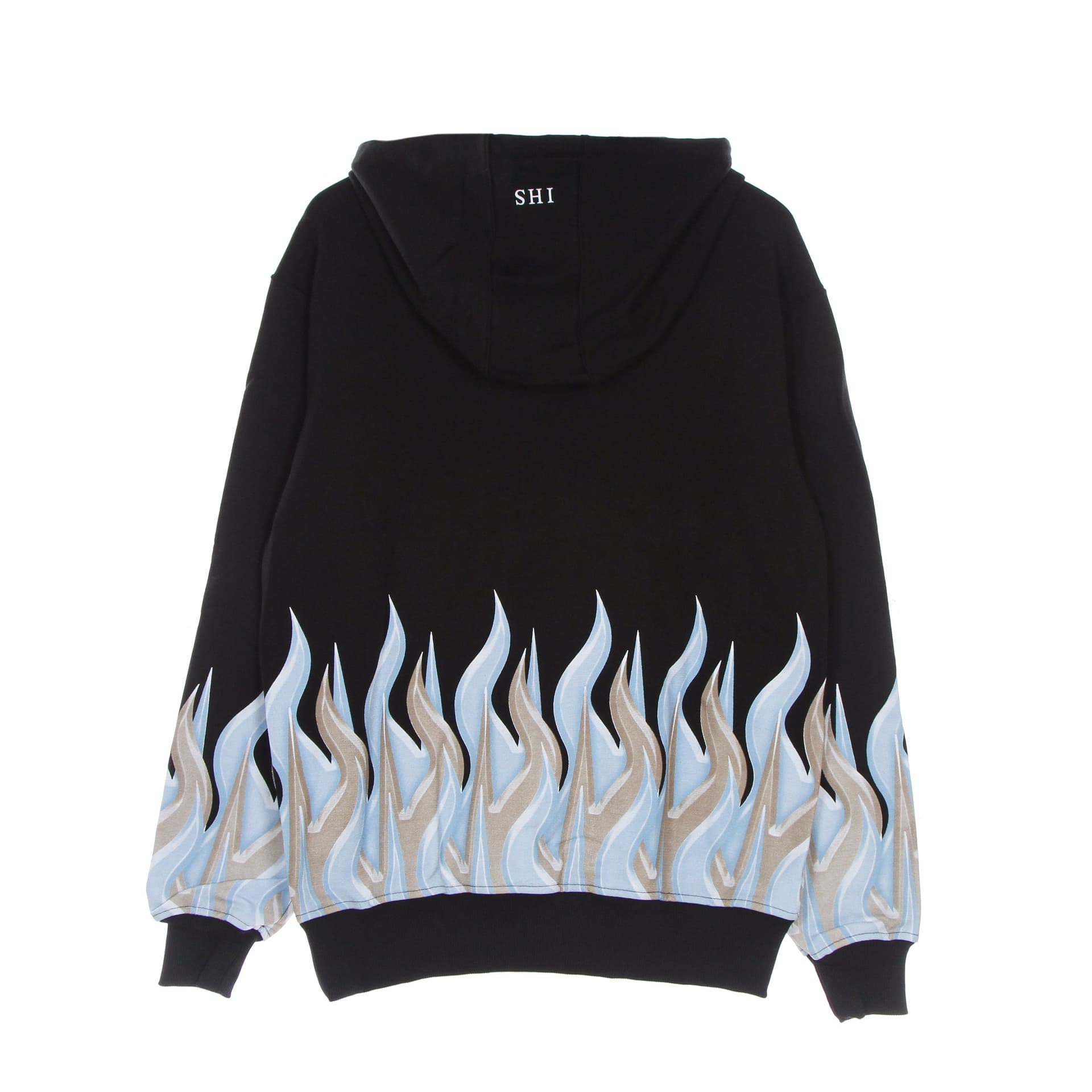 IHS Felpa Leggera Cappuccio Uomo New Flames Hoodie Black da uomo in Felpe con cappuccio Drestige - Casamassima, commercioVirtuoso.it