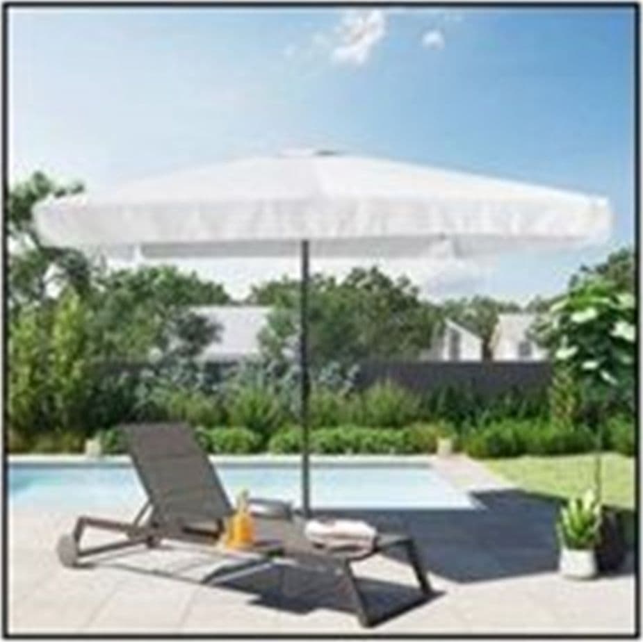 OMBRELLONE DA GIARDINO 3X4 MT ARREDO ESTERNO BALCONE TERRAZZO PATIO BIANCO 223238 in Ombrelloni Trade Shop italia - Napoli, commercioVirtuoso.it
