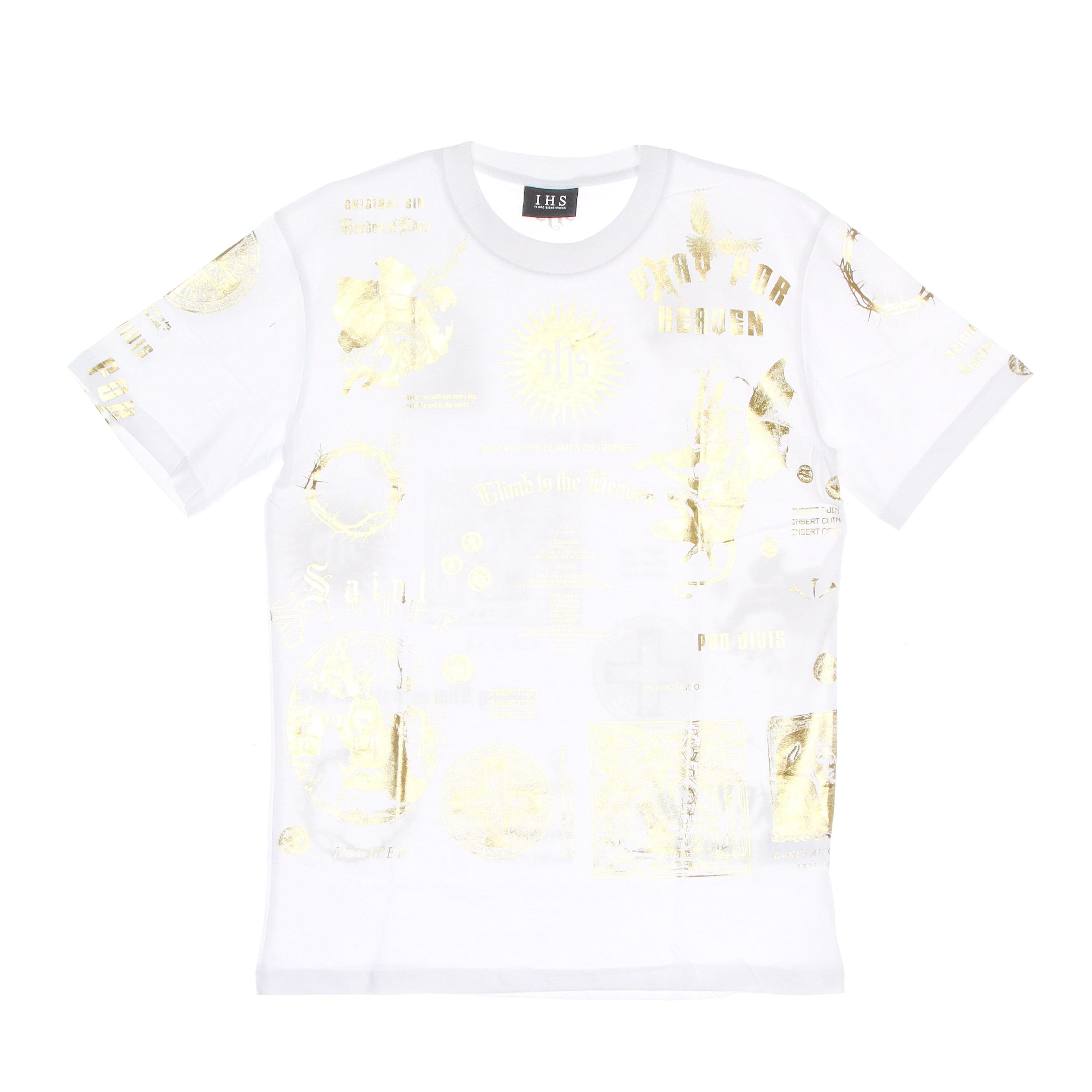 IHS Maglietta Uomo Gold Manifesto Tee White/gold