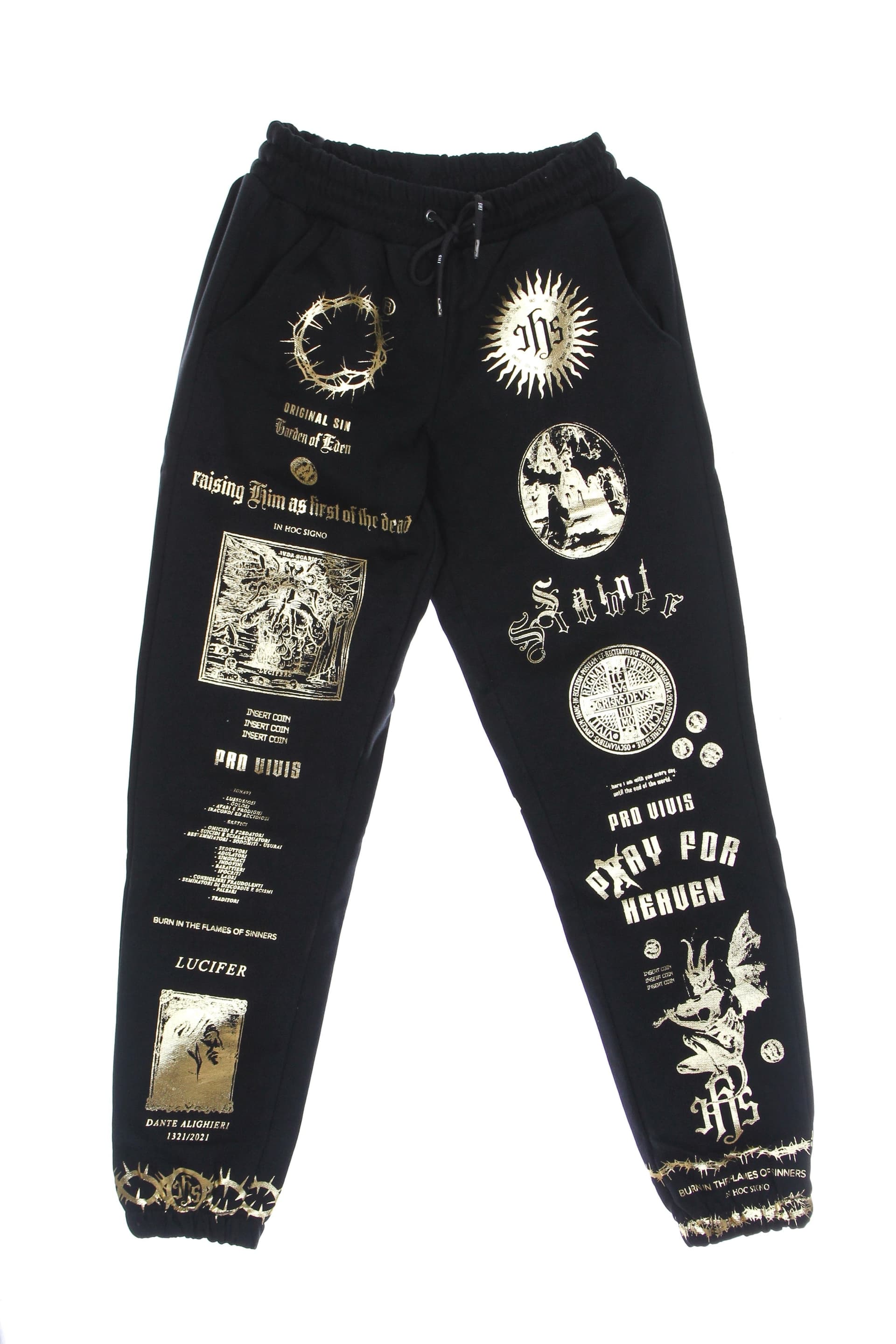 IHS Pantalone Tuta Leggero Uomo Gold Manifesto Jogger Black/gold da uomo in Pantaloni sportivi Drestige - Casamassima, commercioVirtuoso.it