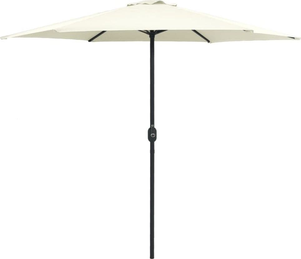 OMBRELLONE DA GIARDINO PARASOLE PISCINA TERRAZZA Ø270X220CM BIANCO MANOVELLA 017058 in Ombrelloni Trade Shop italia - Napoli, commercioVirtuoso.it