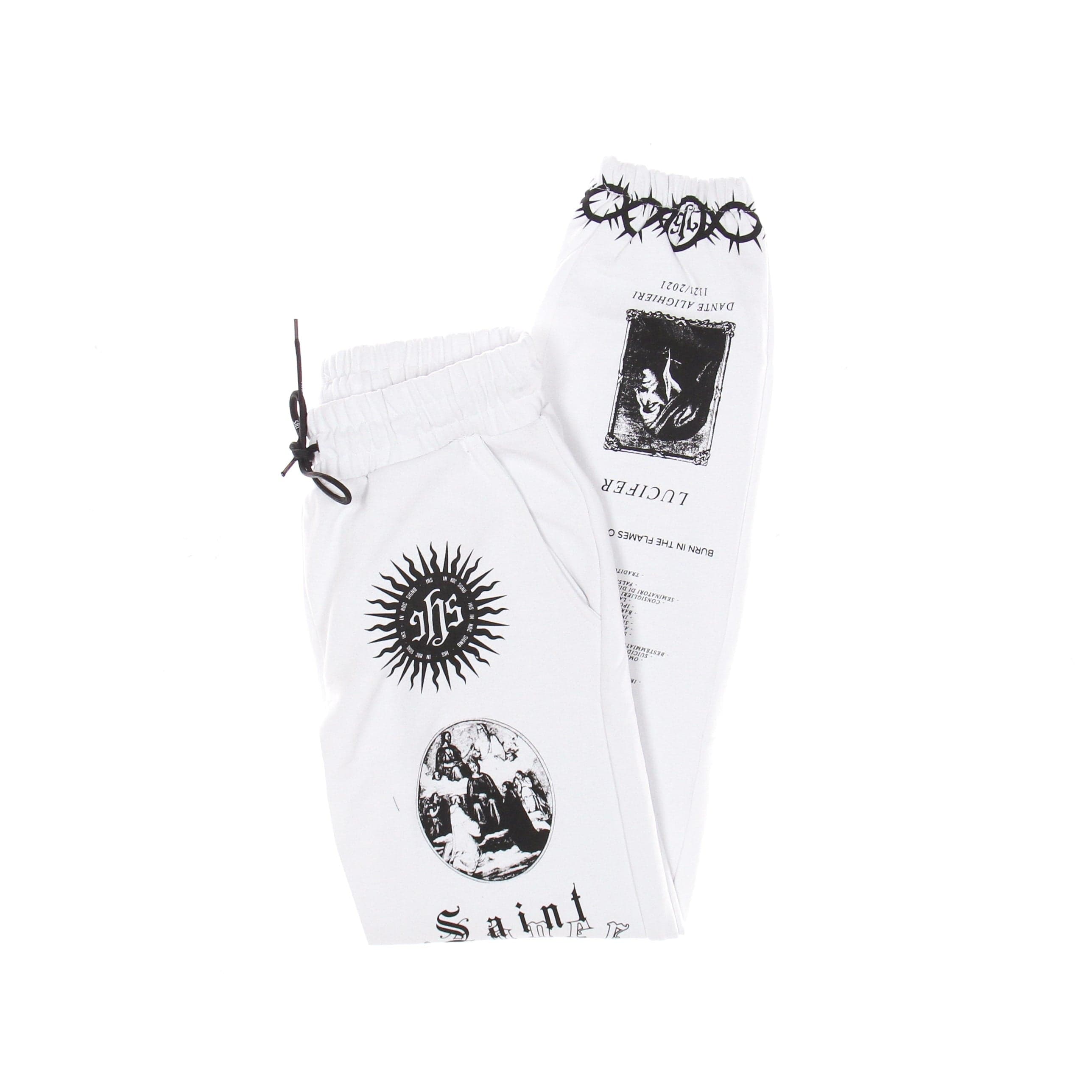 IHS Pantalone Tuta Leggero Uomo Solid Manifesto Jogger White