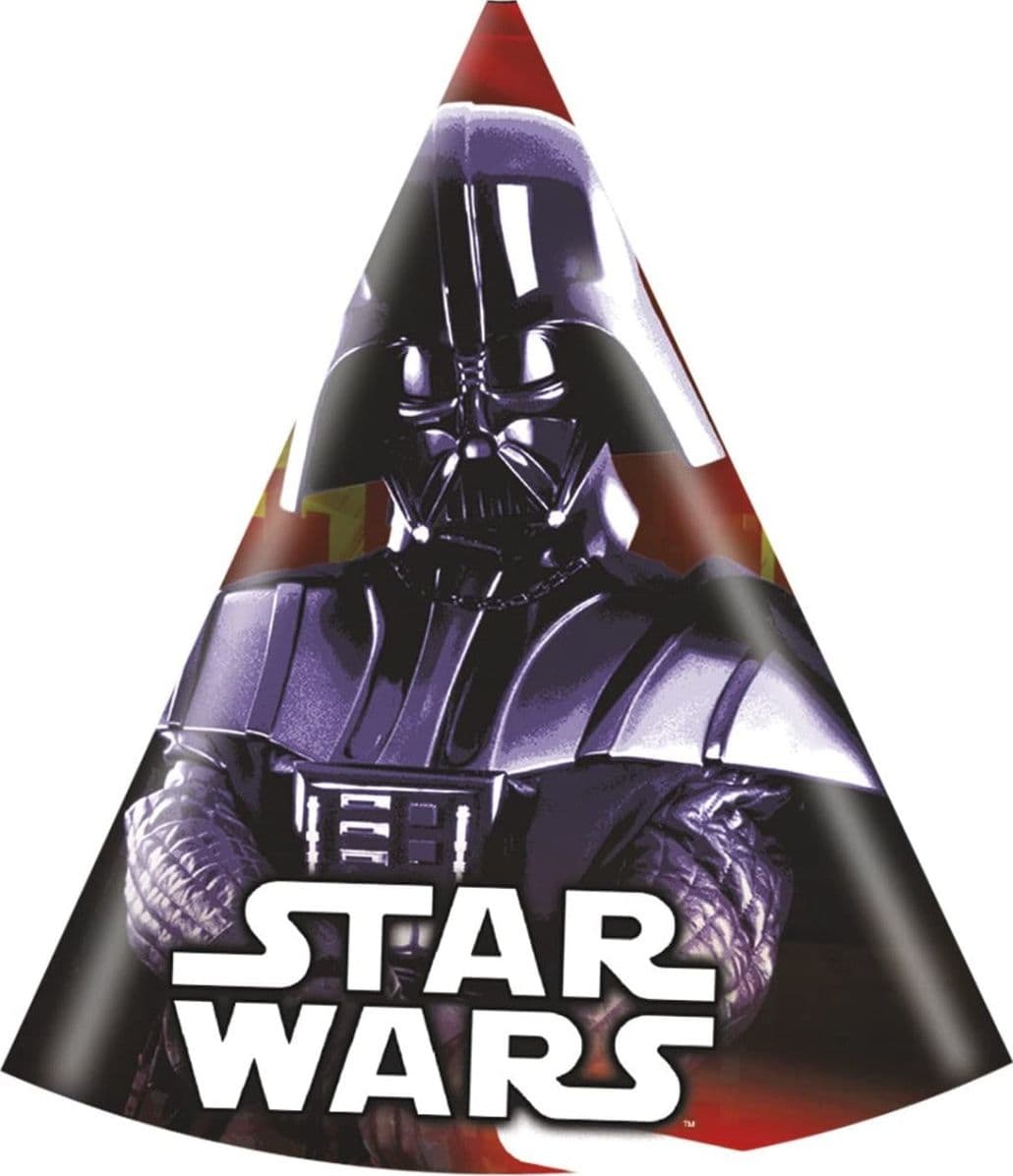 6 CAPPELLINI TEMA STAR WARS IN CARTA