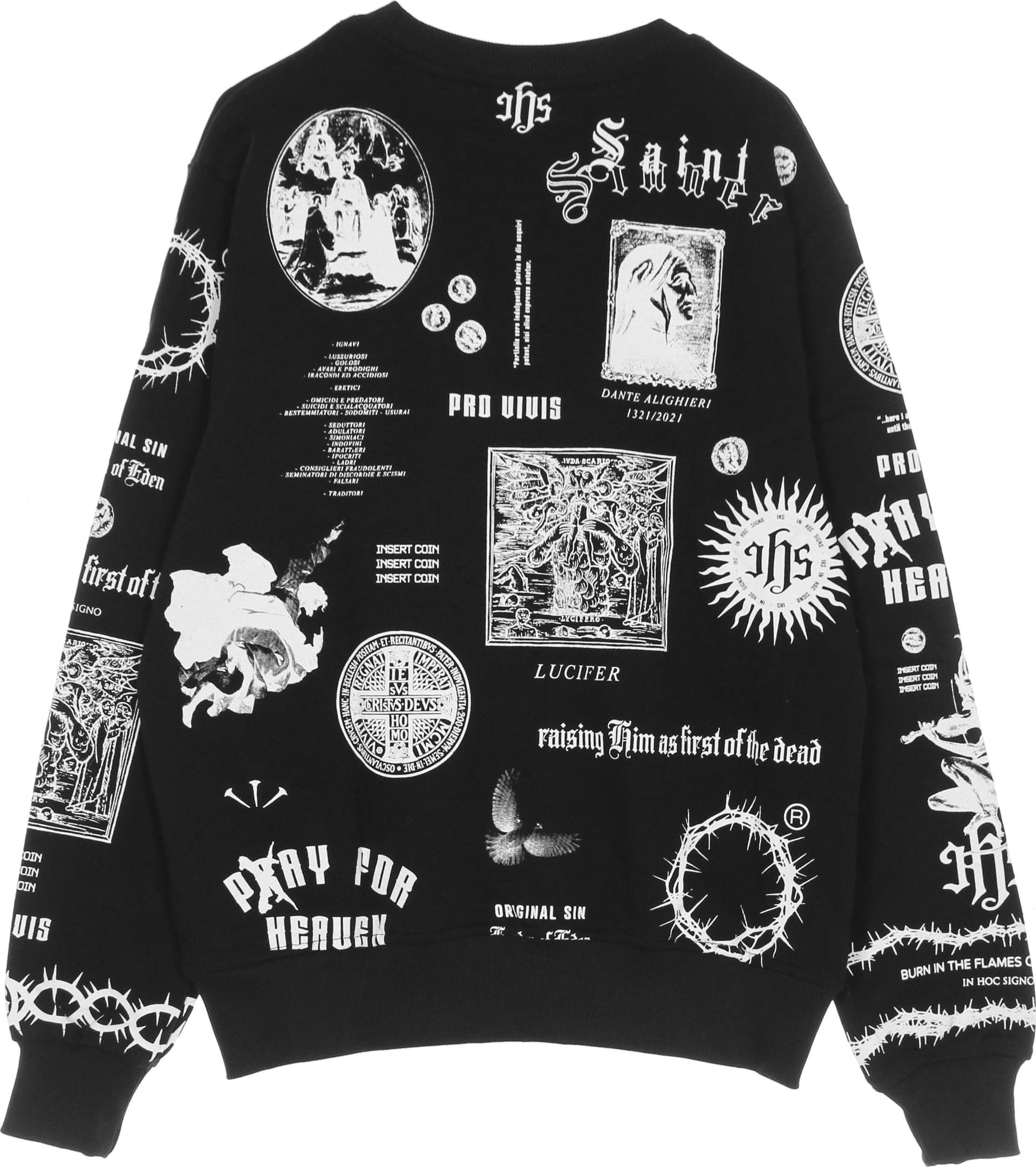 IHS Felpa Leggera Girocollo Uomo Solid Manifesto Sweatshirt Black da uomo in Felpe senza cappuccio Drestige - Casamassima, commercioVirtuoso.it