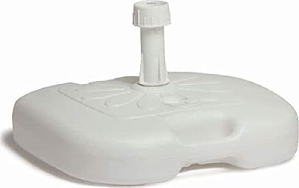 BASE PER OMBRELLONE DA GIARDINO SPIAGGIA RIEMPIBILE 14LT 44.5X44.5XH10CM BIANCO 008654 in Basi e supporti per ombrelloni Trade Shop italia - Napoli, commercioVirtuoso.it