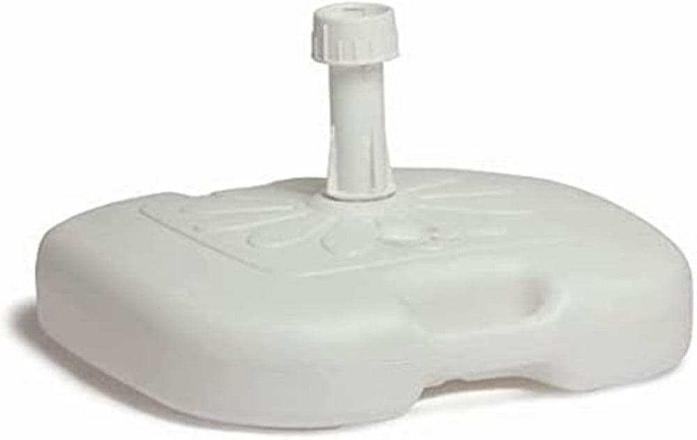 BASE PER OMBRELLONE DA GIARDINO SPIAGGIA RIEMPIBILE 14LT 44.5X44.5XH10CM BIANCO 008654 in Basi e supporti per ombrelloni Trade Shop italia - Napoli, commercioVirtuoso.it