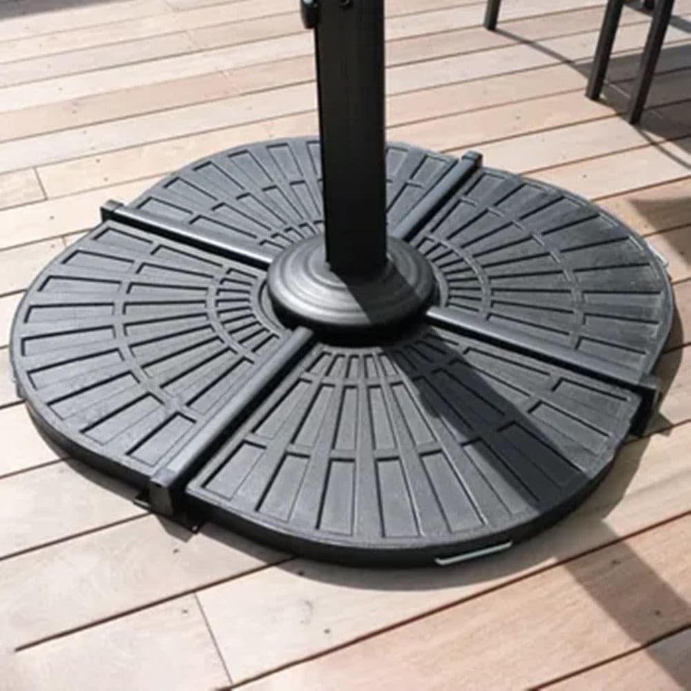 SUPPORTO BASE PER OMBRELLONE PESO PIEDE D'APPOGGIO CON MANIGLIA METALLO NERO 020701 in Basi e supporti per ombrelloni Trade Shop italia - Napoli, commercioVirtuoso.it