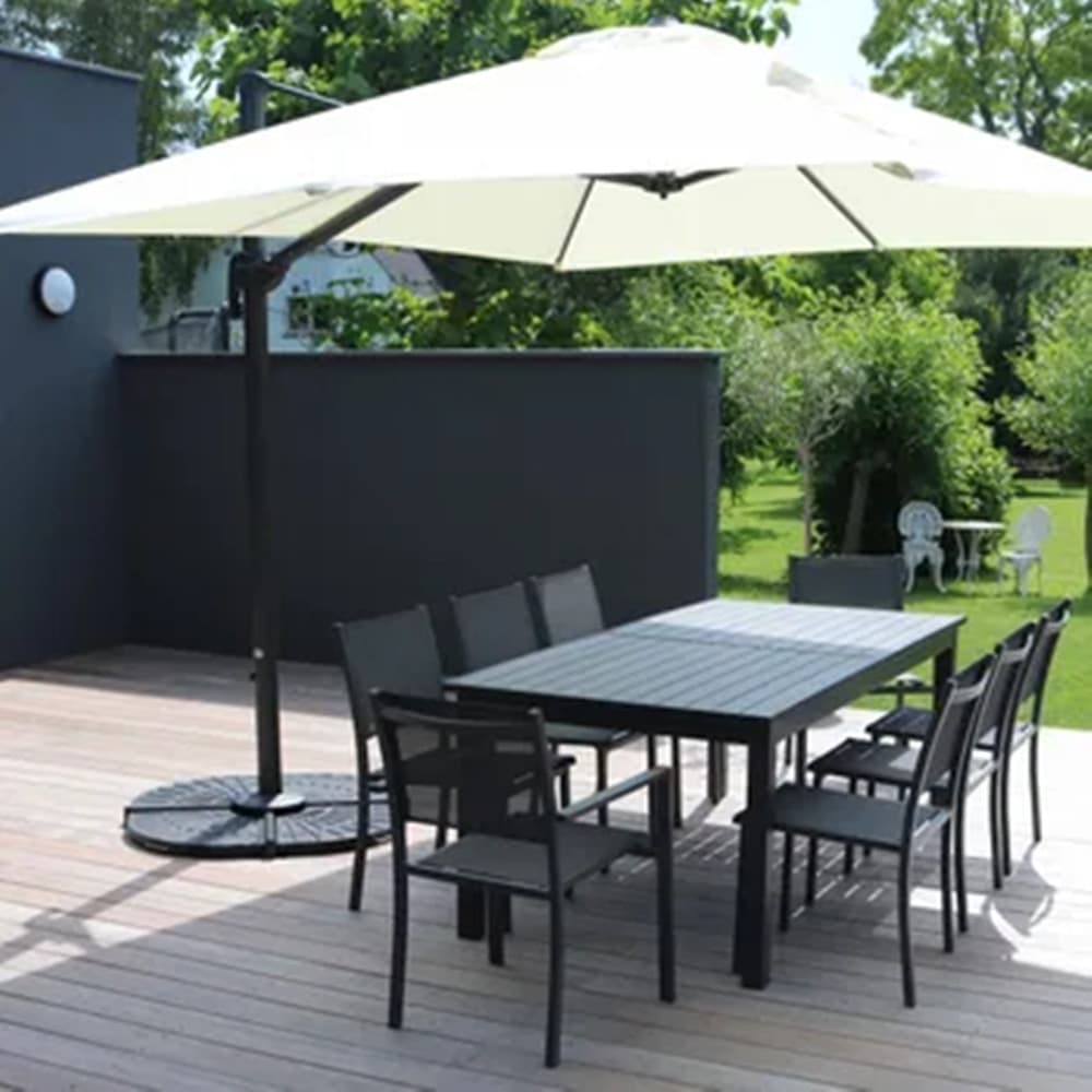 SUPPORTO BASE PER OMBRELLONE PESO PIEDE D'APPOGGIO NERO CON MANIGLIA METALLO 020702 in Basi e supporti per ombrelloni Trade Shop italia - Napoli, commercioVirtuoso.it