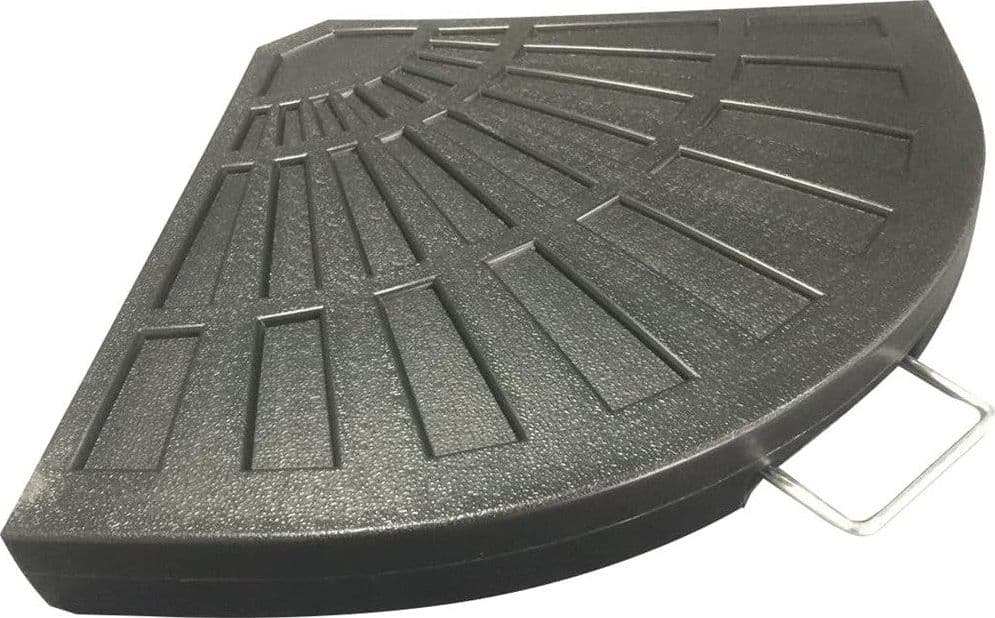 SUPPORTO BASE PER OMBRELLONE PESO PIEDE D'APPOGGIO NERO CON MANIGLIA METALLO 020702