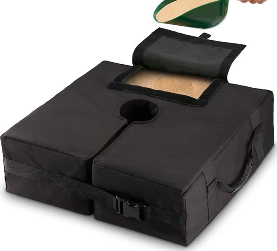 BORSA PER BASE OMBRELLONE DA GIARDINO STACCABILE QUADRATO AMPIA APERTURA MANIGLIE 020682 in Basi e supporti per ombrelloni Trade Shop italia - Napoli, commercioVirtuoso.it