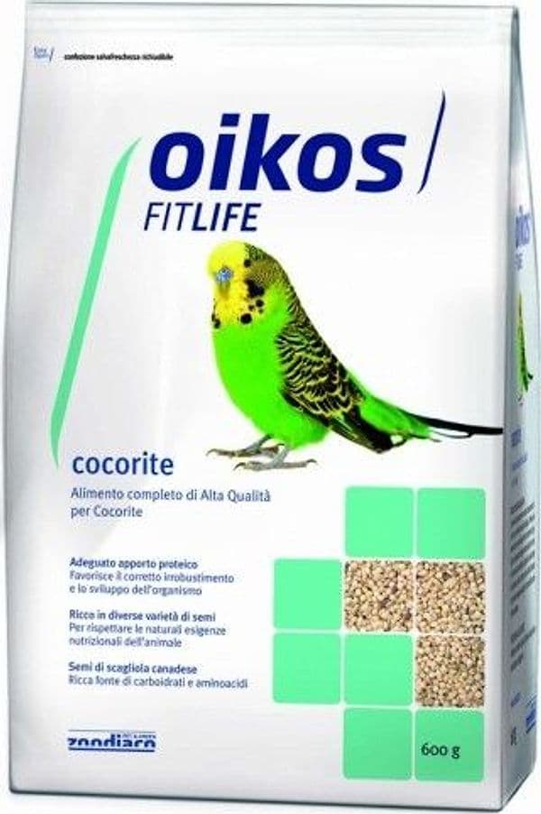 Oikos Fitlife Cocorite mangime per pappagalli 600 gr – Zodiaco Pet & Green