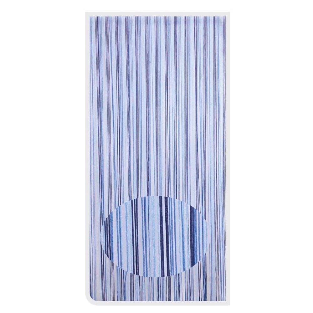 Tenda Moschiera Antimosche Con Corde Cordoncino Bicolore Blu 120x230cm Tpl87 017396