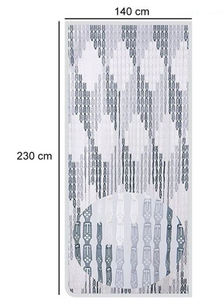 TENDA MOSCHIERA CON PIASTRINE BICOLORE BIANCO-GRIGIA IN PVC 140X230 CM TPL72 017391 in Tende a pannello Trade Shop italia - Napoli, commercioVirtuoso.it