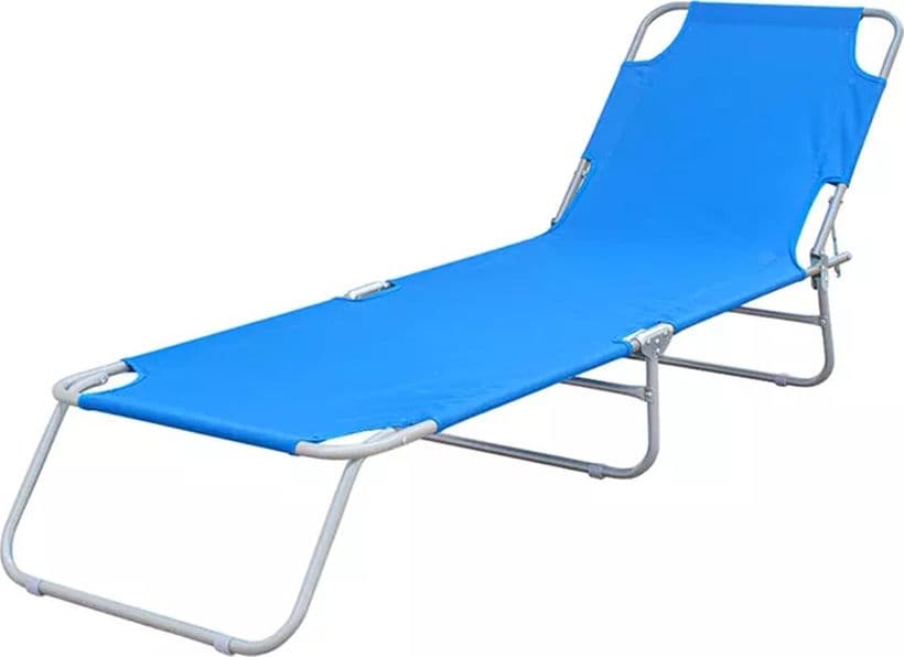 LETTINO PRENDISOLE PIEGHEVOLE SENZA PARASOLE CON SCHIENALE REGOLABILE BRANDINA BLU 281022 in Lettini Trade Shop italia - Napoli, commercioVirtuoso.it