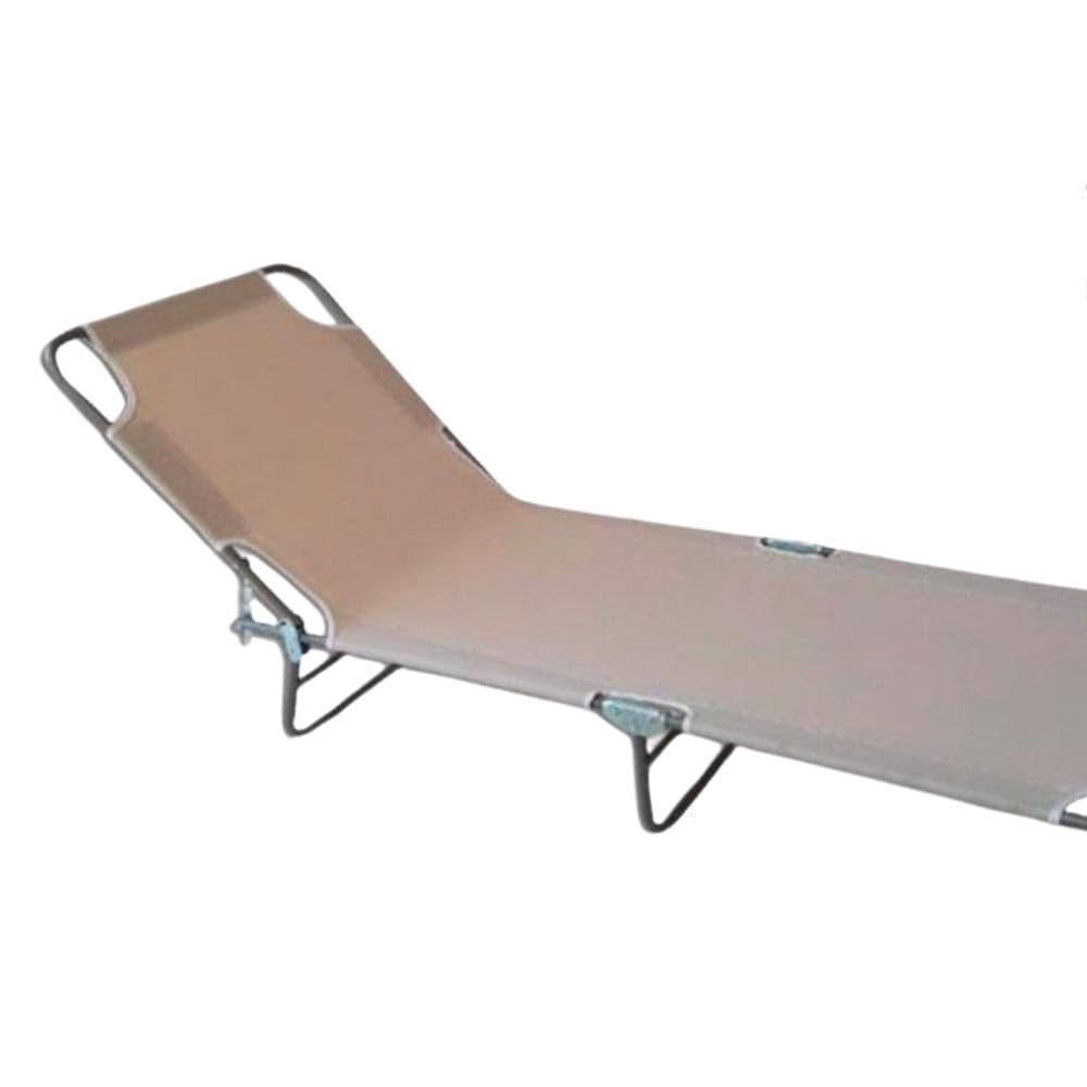 LETTINO PRENDISOLE PIEGHEVOLE SENZA PARASOLE CON SCHIENALE REGOLABILE BRANDINA BEIGE 281024 in Lettini Trade Shop italia - Napoli, commercioVirtuoso.it