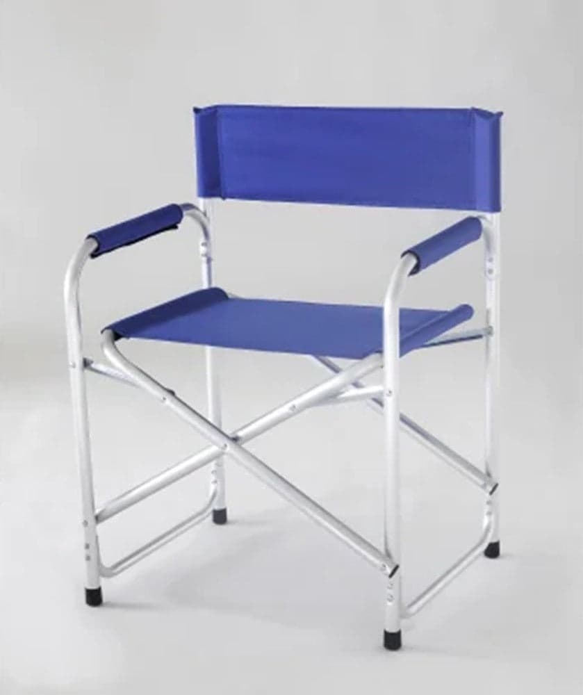 SEDIA REGISTA BLU PIEGHEVOLE IN FERRO PER CAMPEGGIO MARE SPIAGGIA GIARDINO 285007 in Sedie da regista Trade Shop italia - Napoli, commercioVirtuoso.it