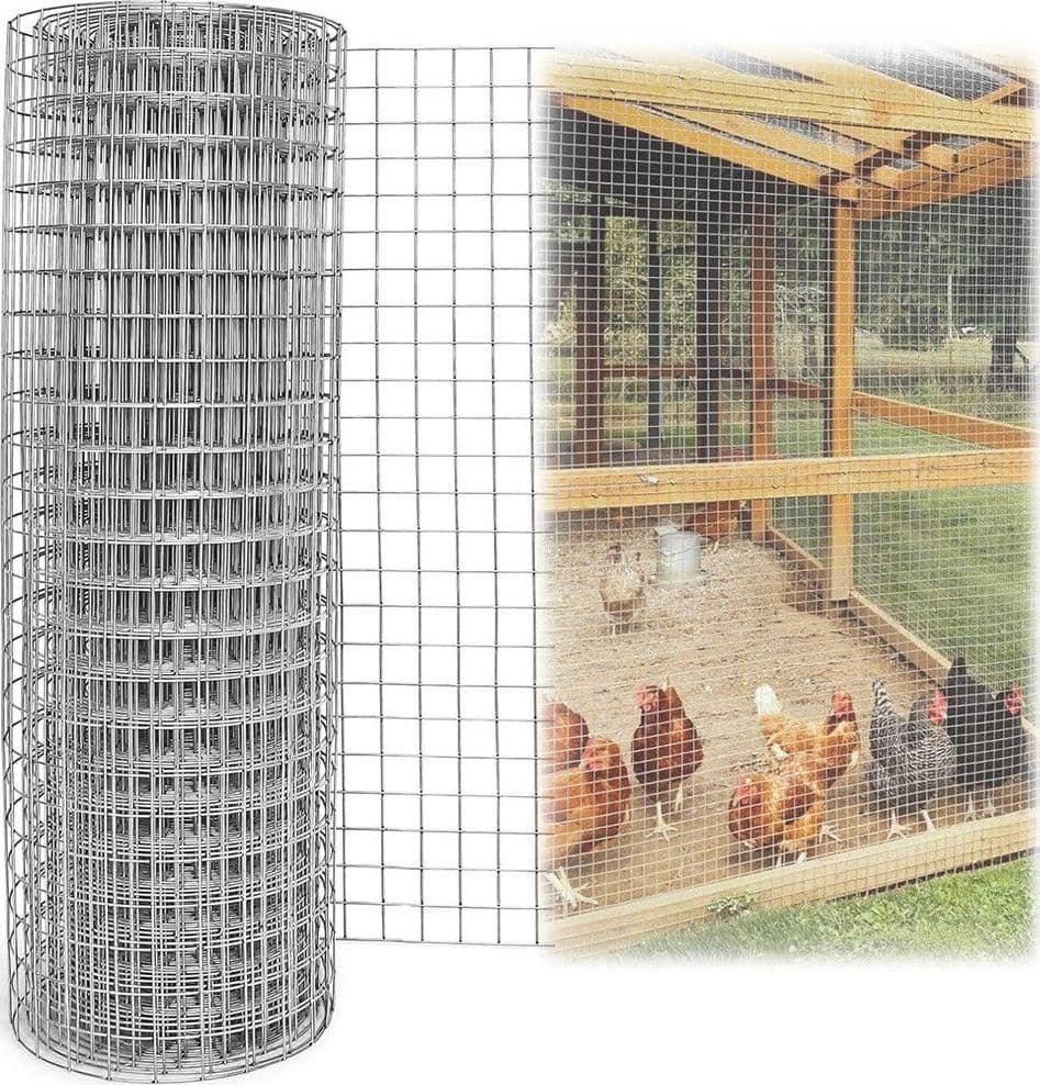 SET 3PZ RETE METALLICA ZINCATA 1X3MT RECINZIONE PROTEZIONE ALBERI GIARDINO ANIMALI 020249