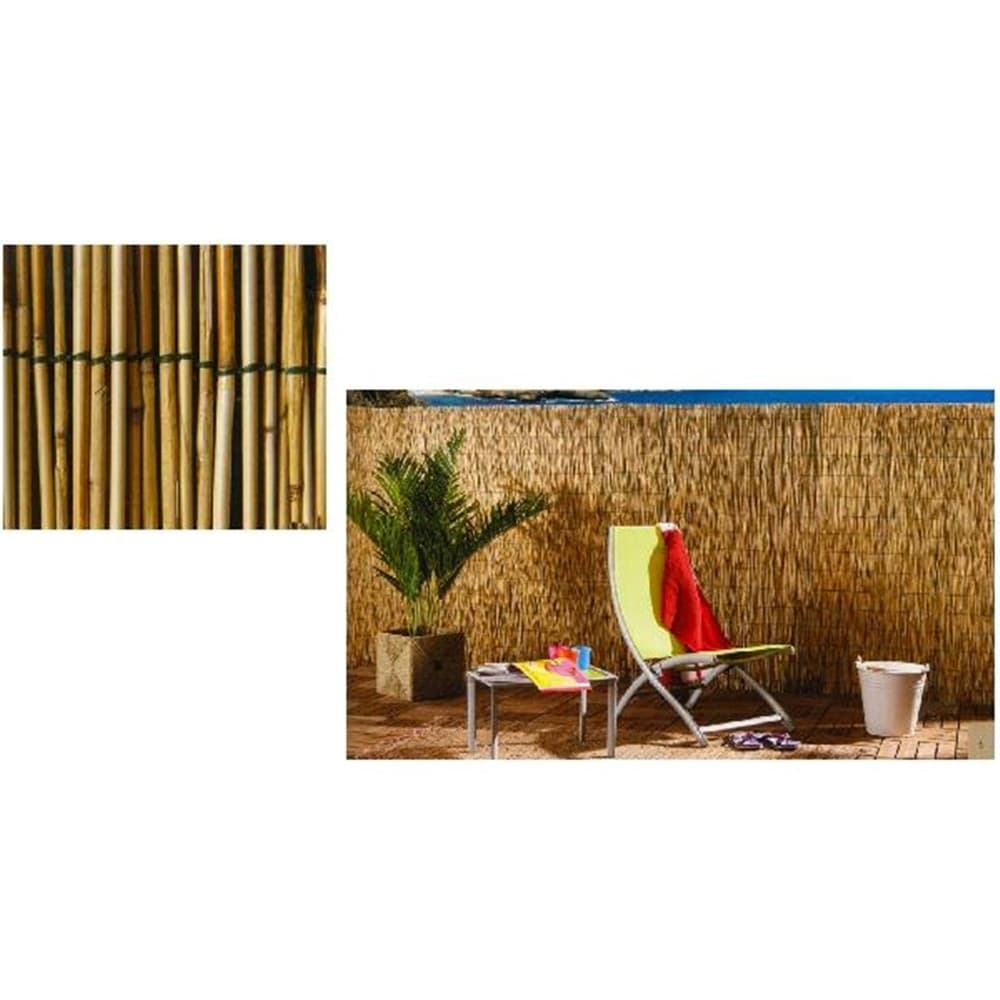 SET 2PZ ARELLA CON CANNETTE IN BAMBU' 100X300CM CANNICCIO OMBRA RECINZIONE GIARDINO 03775 in Recinzioni decorative Trade Shop italia - Napoli, commercioVirtuoso.it