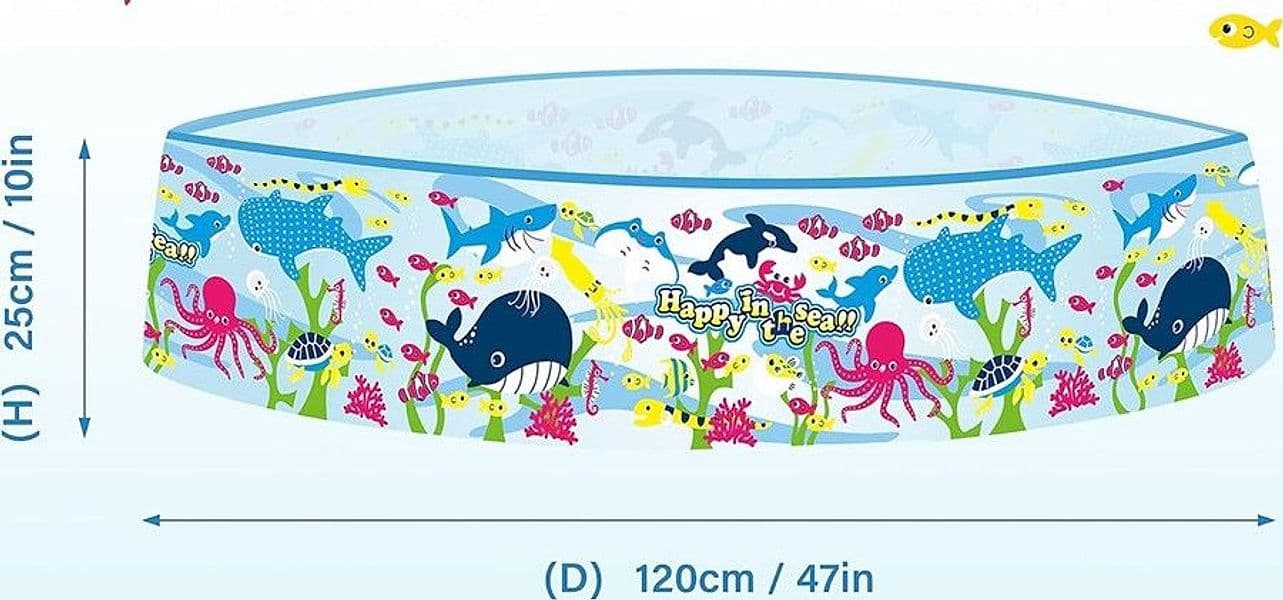 PISCINA ROTONDA 120X25 CM MOTIVO FONDO DEL MARE PER BAMBINI GIARDINO ESTATE 016092 in Piscinette per bambini Trade Shop italia - Napoli, commercioVirtuoso.it