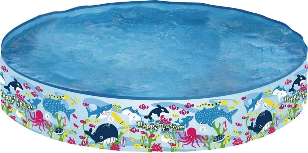 PISCINA ROTONDA 150X25 CM MOTIVO FONDO DEL MARE PER BAMBINI GIARDINO ESTATE 016093 in Piscinette per bambini Trade Shop italia - Napoli, commercioVirtuoso.it