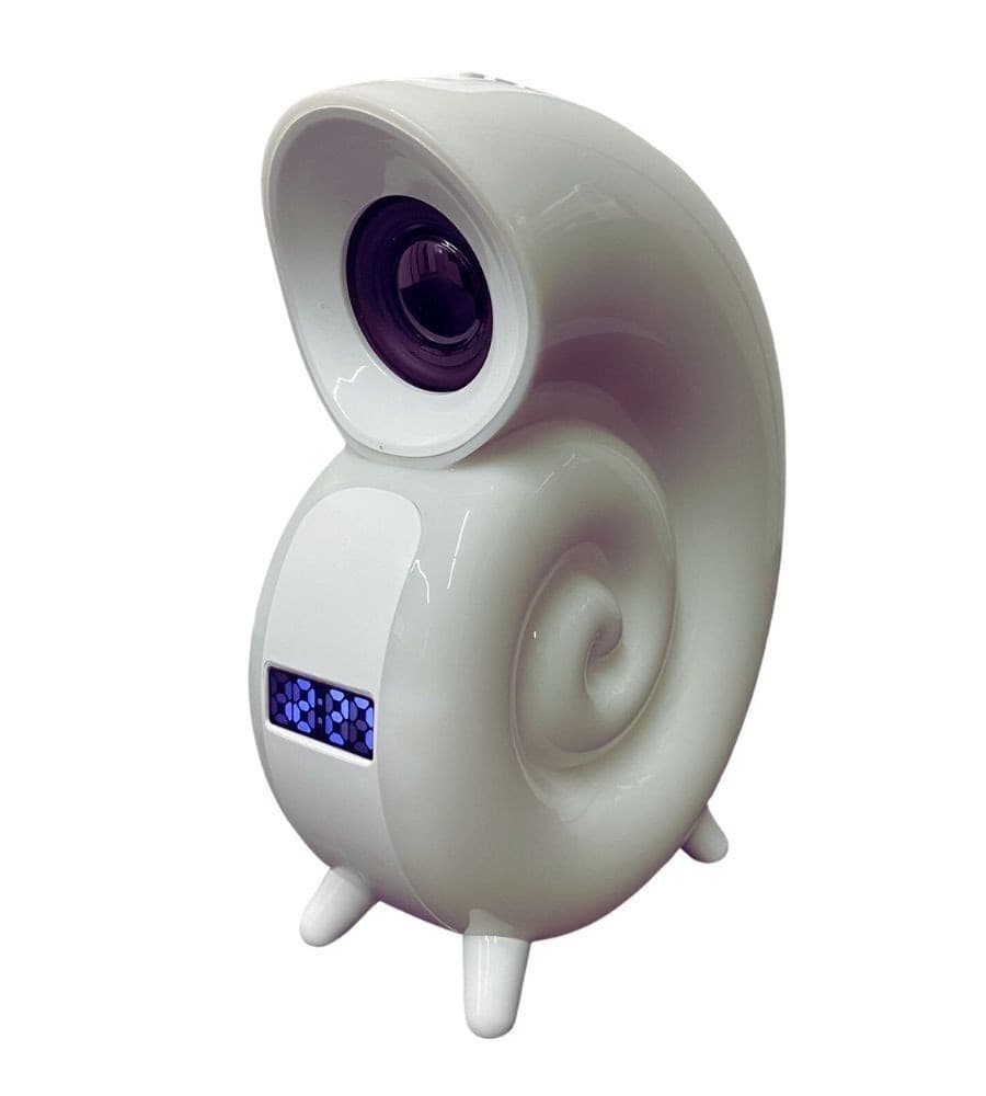 CASSA SPEAKER BLUETOOTH BT LAMPADA LED RGB CONCHIGLIA CON OROLOGIO DISPLAY SVEGLIA in Lampade da tavolo e abat-jour Trade Shop italia - Napoli, commercioVirtuoso.it