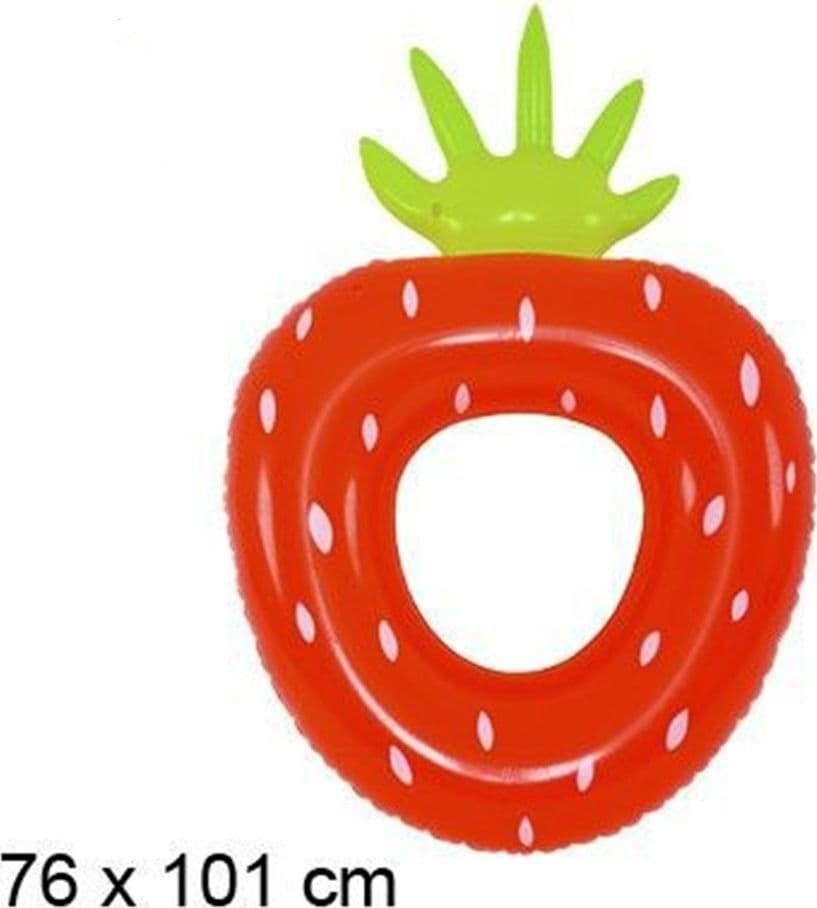 SALVAGENTE CIAMBELLA GONFIABILE ANELLO FORMA DI FRAGOLA 76X101CM MARE PISCINA 016099 in Salvagenti Trade Shop italia - Napoli, commercioVirtuoso.it